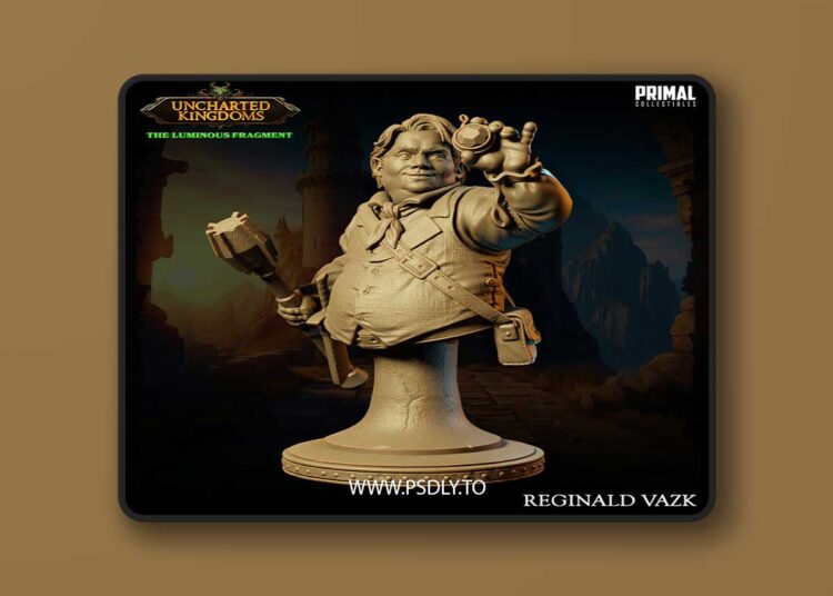 Halfling Rogue – Reginald Vazk Bust – 3D Print Model 1 Halfling Rogue – Reginald Vazk Bust – 3D Print Model