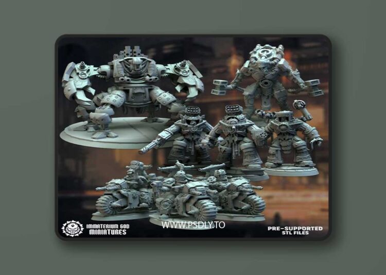 Immaterium God Miniatures – Heirs of the Dark Foundry Vol. II – 3D Print Model 1 Immaterium God Miniatures – Heirs of the Dark Foundry Vol. II – 3D Print Model
