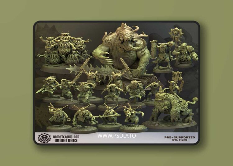 Immaterium God Miniatures – Sons of Decay Vol. III – 3D Print Model 1 Immaterium God Miniatures – Sons of Decay Vol. III – 3D Print Model