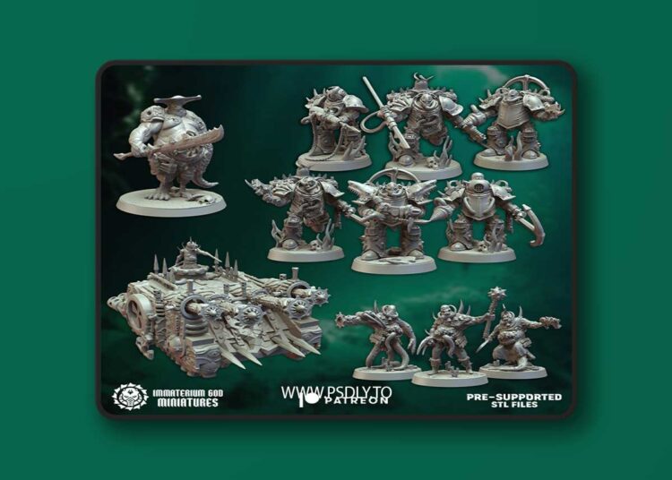 Immaterium God Miniatures – Sons of Decay Vol. IV – 3D Print Model 1 Immaterium God Miniatures – Sons of Decay Vol. IV – 3D Print Model