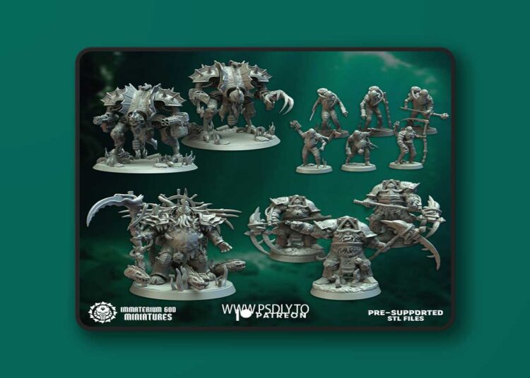 Immaterium God Miniatures – Sons of Decay Vol. VI – 3D Print Model 1 Immaterium God Miniatures – Sons of Decay Vol. VI – 3D Print Model