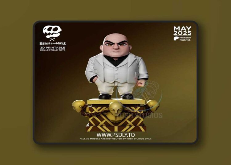 Kingpin Mini – Beasts and Minis – 3D Print Model STL 1 Kingpin Mini – Beasts and Minis – 3D Print Model STL