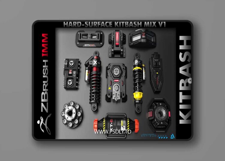 Kitbash Hard-Surface Mix V1 1 Kitbash Hard-Surface Mix V1