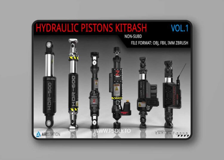 Kitbash Hydraulic Pistons V1 1 Kitbash Hydraulic Pistons V1
