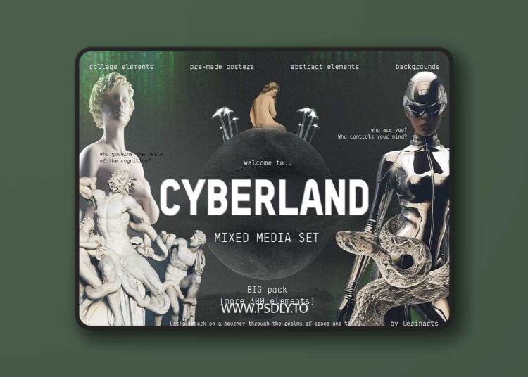 CreativeMarket - MIXED MEDIA SET:Welcome to Cyberland - 92015731 1 MIXED MEDIA SET:Welcome to Cyberland