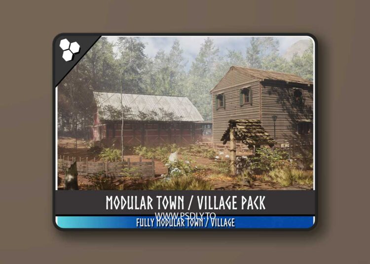 Modular Rural Town / Farm Environment (Medieval,Town,Village) v1.0 1 Modular Rural Town / Farm Environment (Medieval,Town,Village) v1.0