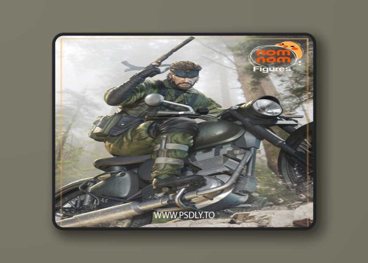 Nomnom Figures – Naked Snake – Metal Gear Snake Eater – 3D Print Model STL 1 Nomnom Figures – Naked Snake – Metal Gear Snake Eater – 3D Print Model STL