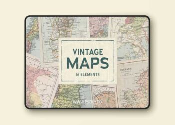 Pixelbuddha - Vintage Maps Collection
