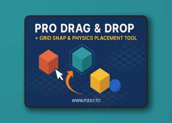 Pro Drag & Drop + Grid Snap & Physics Placement Tool v1.0