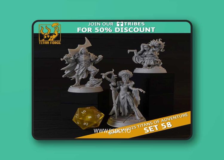 RPG – DnD Hero Characters – Titans of Adventure Set 58 – 3D Print Model 1 RPG – DnD Hero Characters – Titans of Adventure Set 58 – 3D Print Model