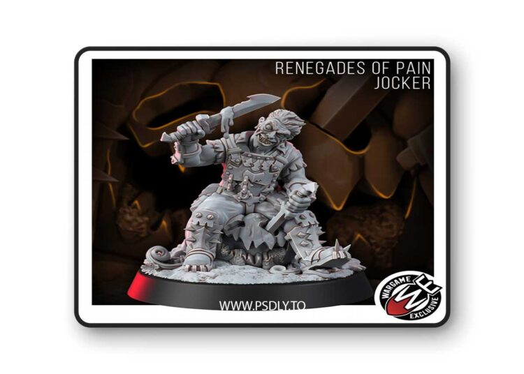 Renegades of Pain Jocker – 3D Print Model 1 Renegades of Pain Jocker – 3D Print Model