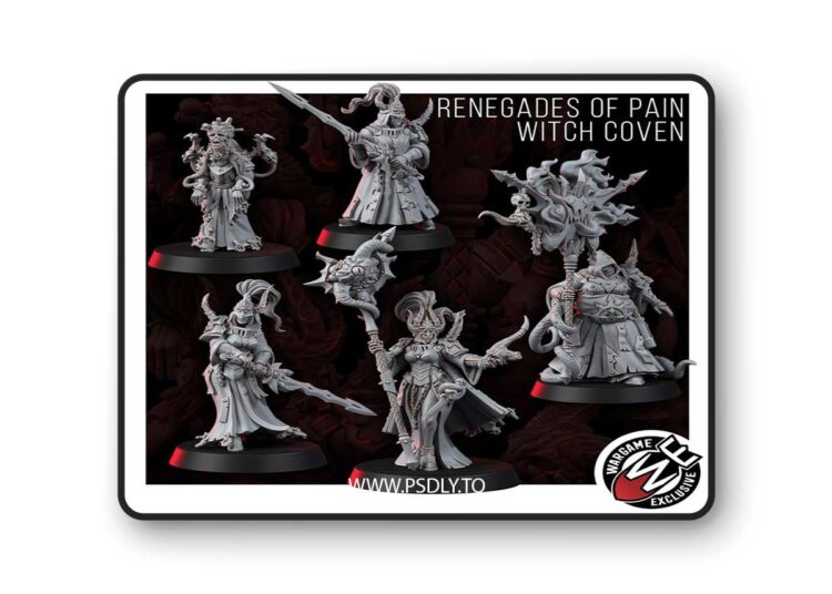 Renegades of Pain – Witch Coven – 3D Print Model 1 Renegades of Pain – Witch Coven – 3D Print Model