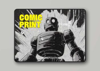Retro Comic Print Photo Effect for Photoshop