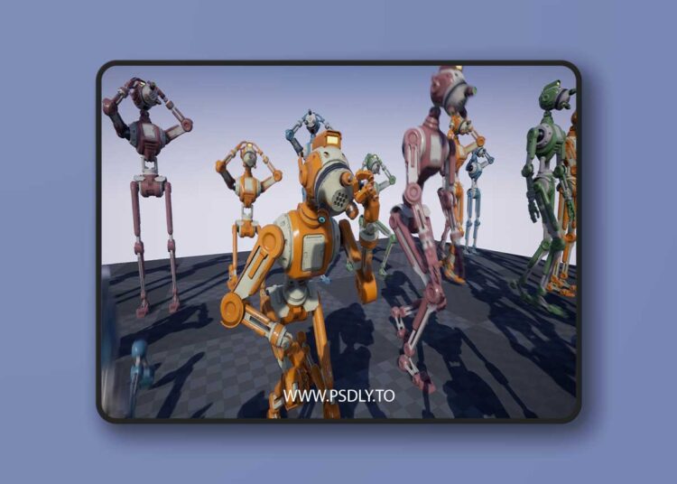 SCI FI ROBOTS PACK VOL 1 (4.15 – 4.27 and 5.0 – 5.6) for Unreal Engine 1 SCI FI ROBOTS PACK VOL 1 (4.15 – 4.27 and 5.0 – 5.6)