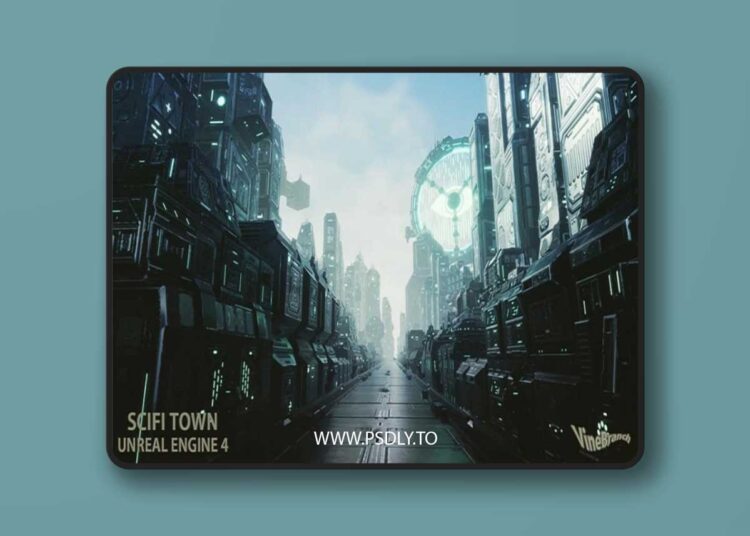 SCIFI TOWN (4.27+) for Unreal Engine 1 SCIFI TOWN (4.27+)