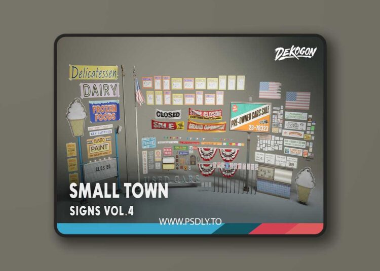 Signage VOL.4 - Small Town (5.1 – 5.6) for Unreal Engine 1 Signage VOL.4 - Small Town (5.1 – 5.6)