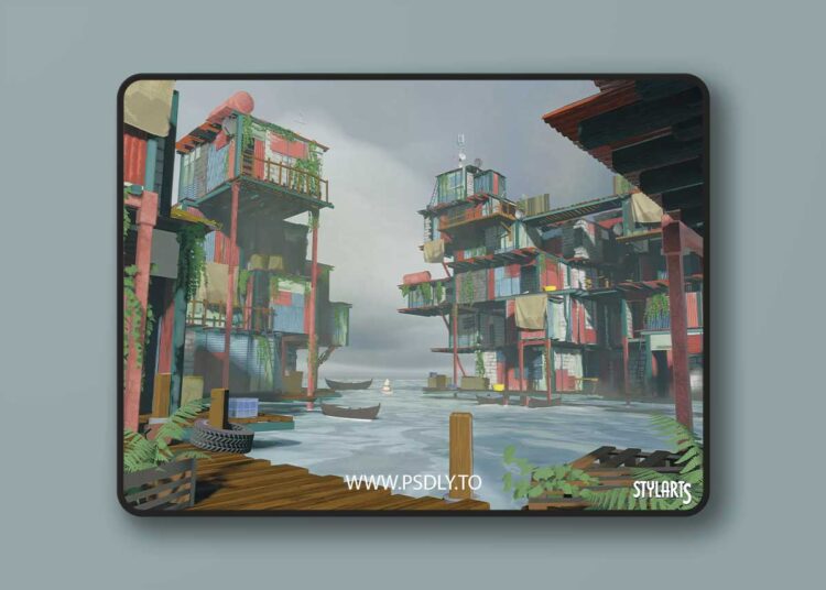 Stylized Floating Slums v1.0 for Unreal Engine 1 Stylized Floating Slums v1.0