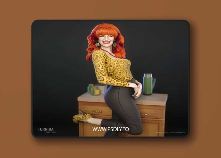 Torrida Minis – Peggy Bundy from Married with Children – 3D Print Model STL 1 Torrida Minis – Peggy Bundy from Married with Children – 3D Print Model STL