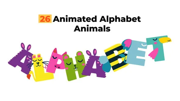 Videohive - 26 Animated Alphabet Animals - 59453451 1 Videohive - 26 Animated Alphabet Animals - 59453451