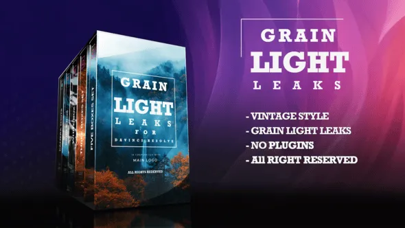 Videohive - Grain Film & Light Leaks Transition And Video Effect For DaVinci Resolve - 59930985 1 Videohive - Grain Film & Light Leaks Transition And Video Effect For DaVinci Resolve - 59930985