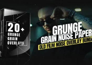 Videohive - Grunge Grain Noise Paper Overlays-Old Film Noise Overlay Bundle - 59786202