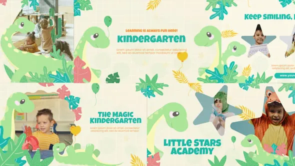 Videohive - Kindergarten Dinosaurs - 58574307 1 Videohive - Kindergarten Dinosaurs - 58574307