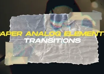 Videohive - Paper Analog Elements Transitions - 59897340