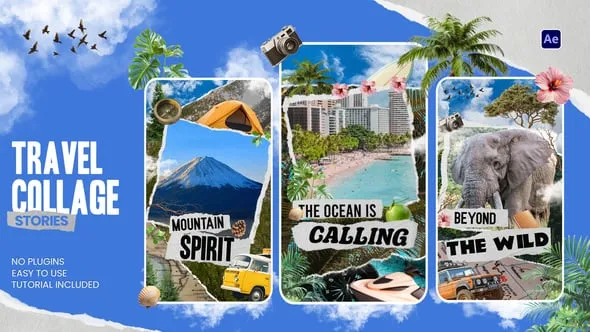 Videohive - Travel Collage Stories - 59843848 1 Videohive - Travel Collage Stories - 59843848