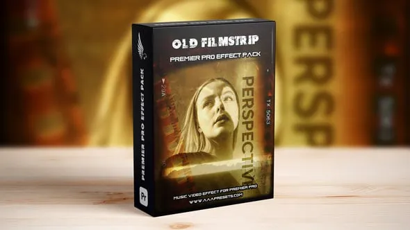 Videohive - Vintage Old Filmstrip Slideshow Effect in Premiere Pro - 59597577 1 Videohive - Vintage Old Filmstrip Slideshow Effect in Premiere Pro - 59597577