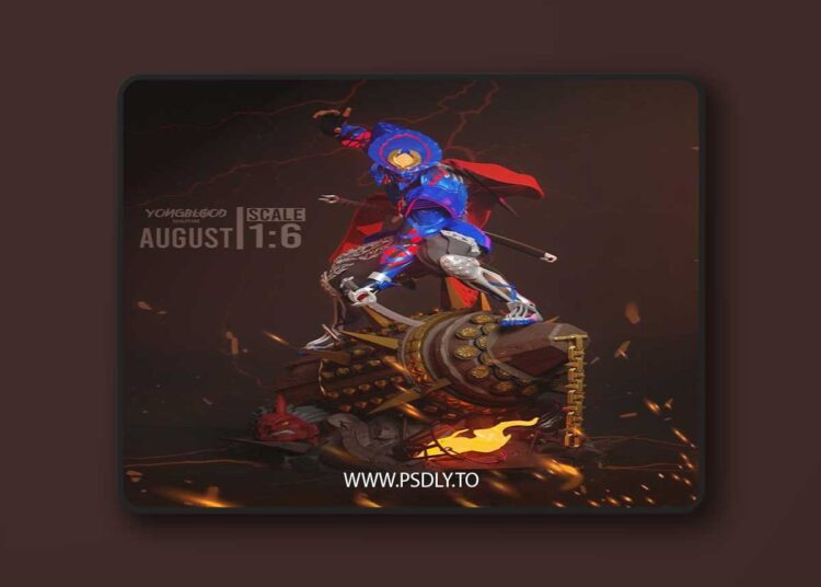 Yongblood Sculpture – Yoshimitsu – Tekken – 3D Print Model STL 1 Yongblood Sculpture – Yoshimitsu – Tekken – 3D Print Model STL