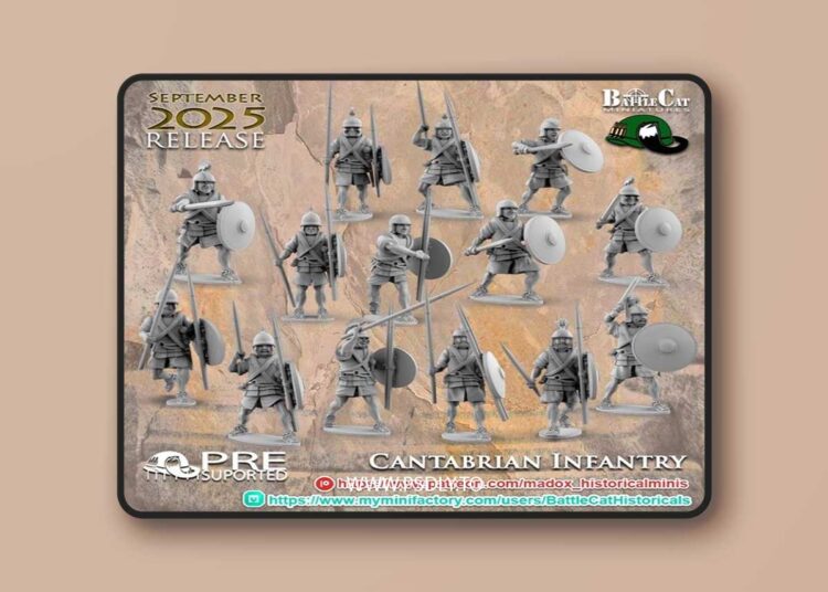 Ancient Iberian Cantabrian Infantry – 3D Print Model STL 1 Ancient Iberian Cantabrian Infantry – 3D Print Model STL