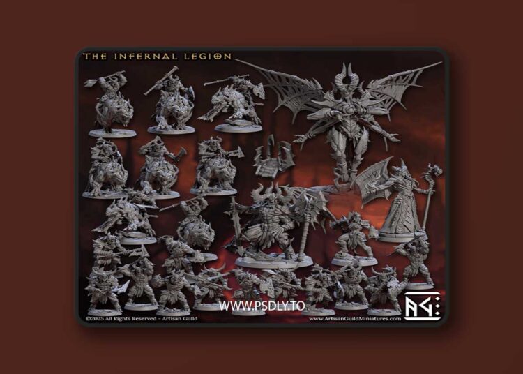 Artisan Guild – Infernal Legion Complete Set – 3D Print Model 1 Artisan Guild – Infernal Legion Complete Set – 3D Print Model