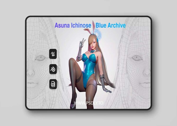 Asuna Ichinose - Game Ready 3D model 1 Asuna Ichinose - Game Ready 3D model
