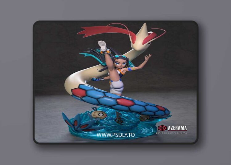 Azerama – Pokemon – Nessa – 3D Print Model STL 1 Azerama – Pokemon – Nessa – 3D Print Model STL
