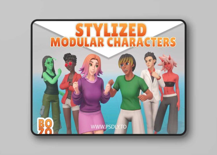 BoZo: Stylized Modular Characters Base Pack v2.0 1 BoZo: Stylized Modular Characters Base Pack v2.0