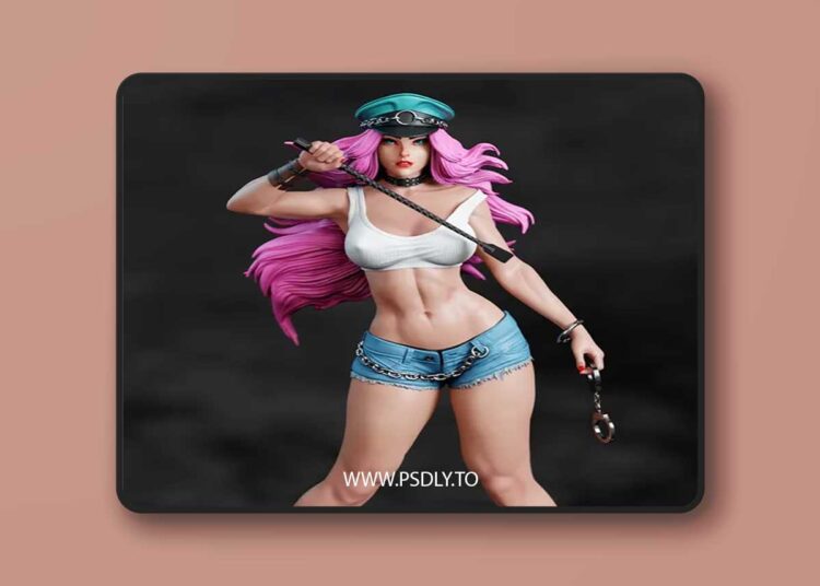 BrunoArt3D – Street Fighter Poison – 3D Print Model STL 1 BrunoArt3D – Street Fighter Poison – 3D Print Model STL