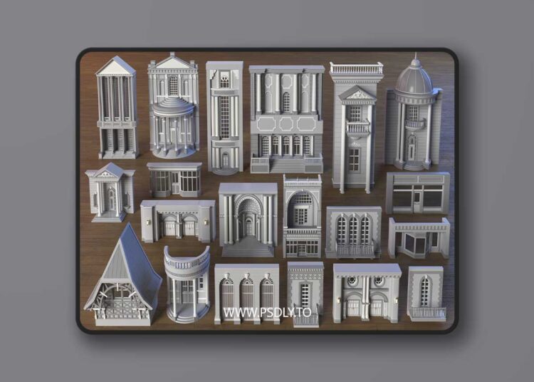 Building Facade Collection 4 34 Pieces 1 Building Facade Collection 4 34 Pieces