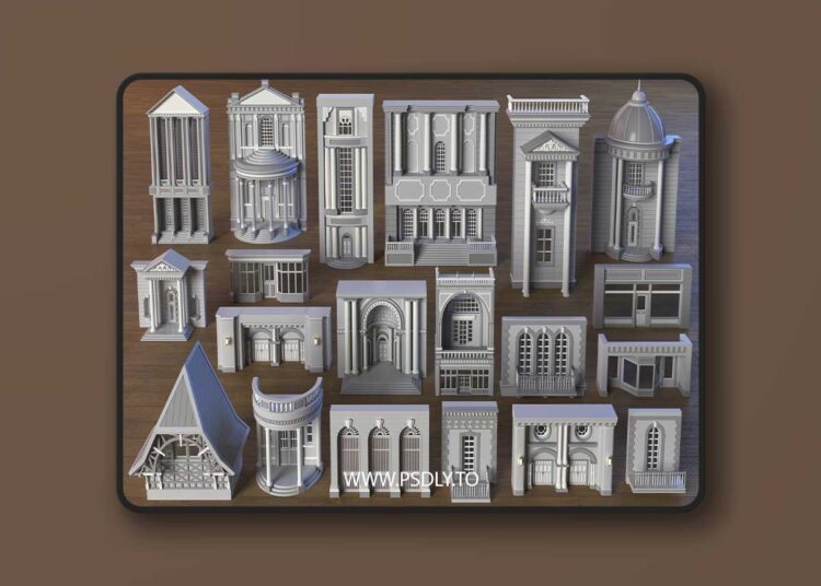 Building Facade Collection 8 20 Pieces 1 Building Facade Collection 8 20 Pieces