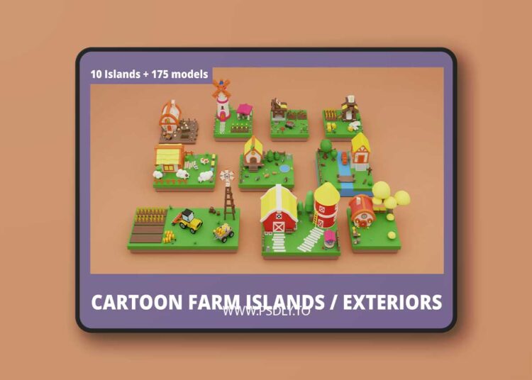Cartoon Farm Islands / Exteriors v1.0 1 Cartoon Farm Islands / Exteriors v1.0