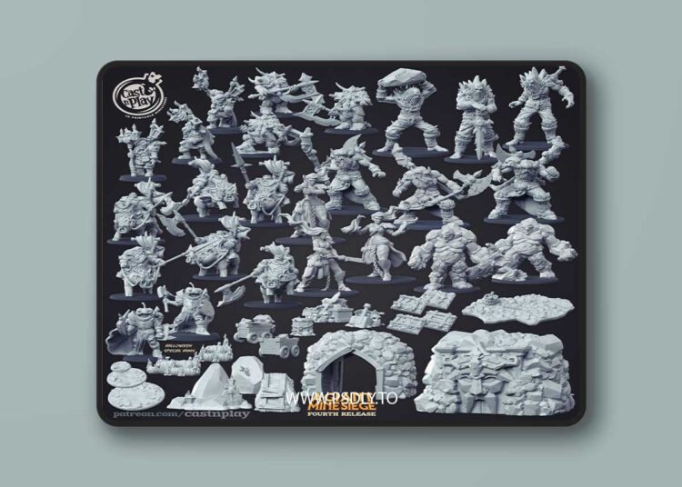 Cast N Play – A Giant Mine Siege – 3D Print Model 1 Cast N Play – A Giant Mine Siege – 3D Print Model