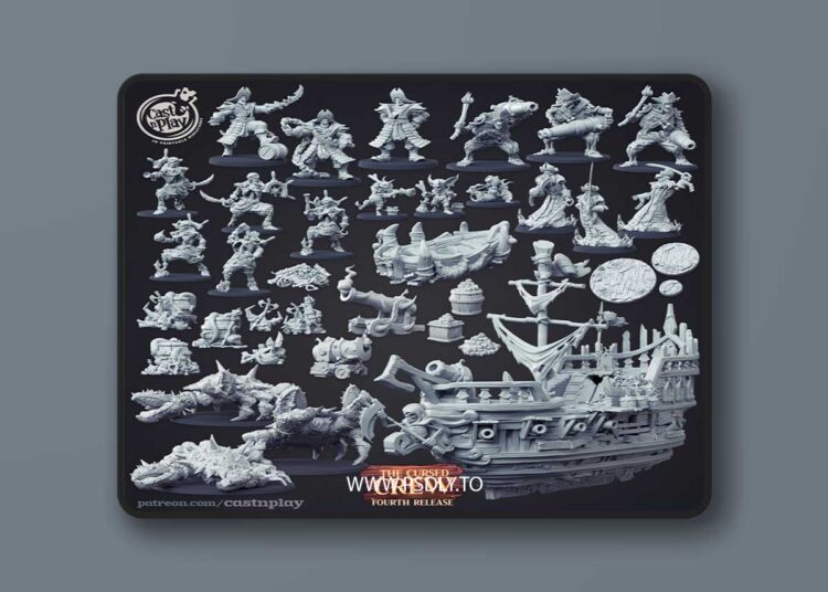 Cast N Play – The Cursed Crew – 3D Print Model 1 Cast N Play – The Cursed Crew – 3D Print Model