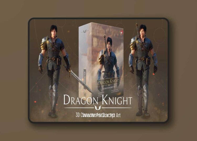 Dragon Knight - 3D Character for Concept Art 1 Dragon Knight - 3D Character for Concept Art