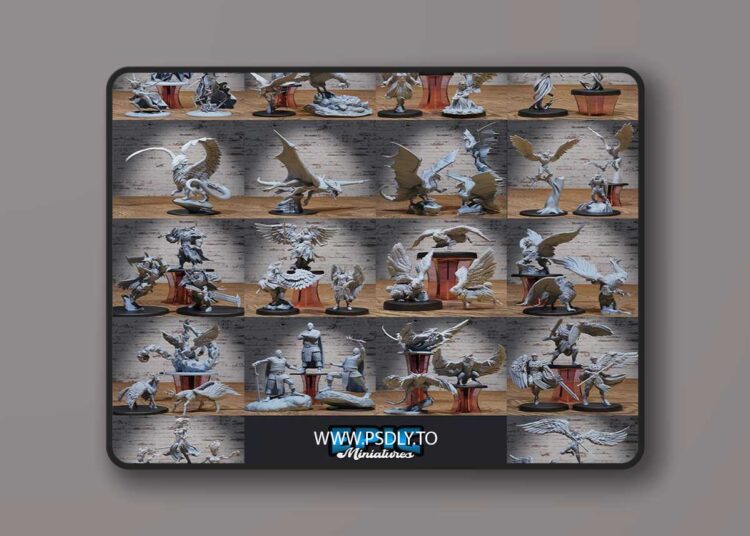 Epic Miniatures – Justice Hills Set – Angel and Heaven Encounters – Winged Beasts Collection – 3D Print Model 1 Epic Miniatures – Justice Hills Set – Angel and Heaven Encounters – Winged Beasts Collection – 3D Print Model