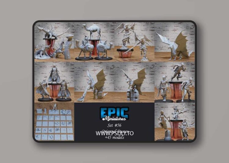 Epic Miniatures – Oriental Dunes Set – Sand Encounter – Desert and Arabic Collection – 3D Print Model 1 Epic Miniatures – Oriental Dunes Set – Sand Encounter – Desert and Arabic Collection – 3D Print Model