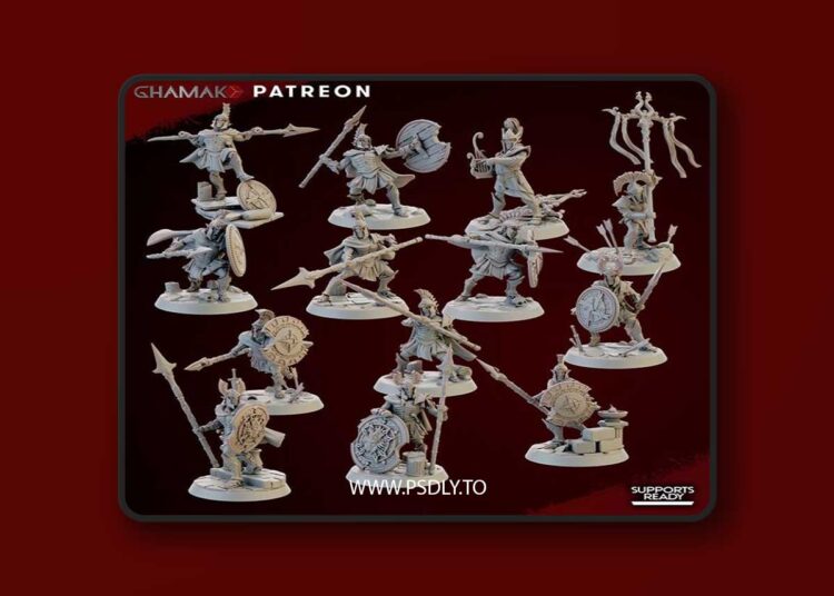 Ghamak – Hoplites of Light – 3D Print Model STL 1 Ghamak – Hoplites of Light – 3D Print Model STL