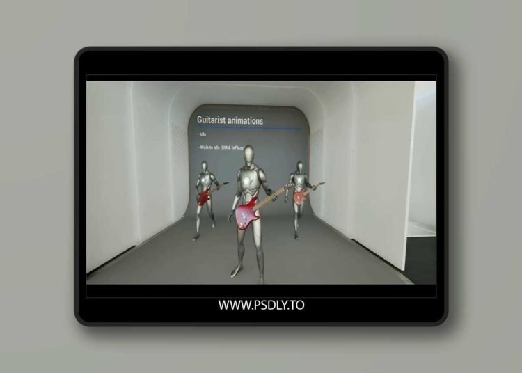 Guitarist Animations (5.3+) for Unreal Engine 1 Guitarist Animations (5.3+)