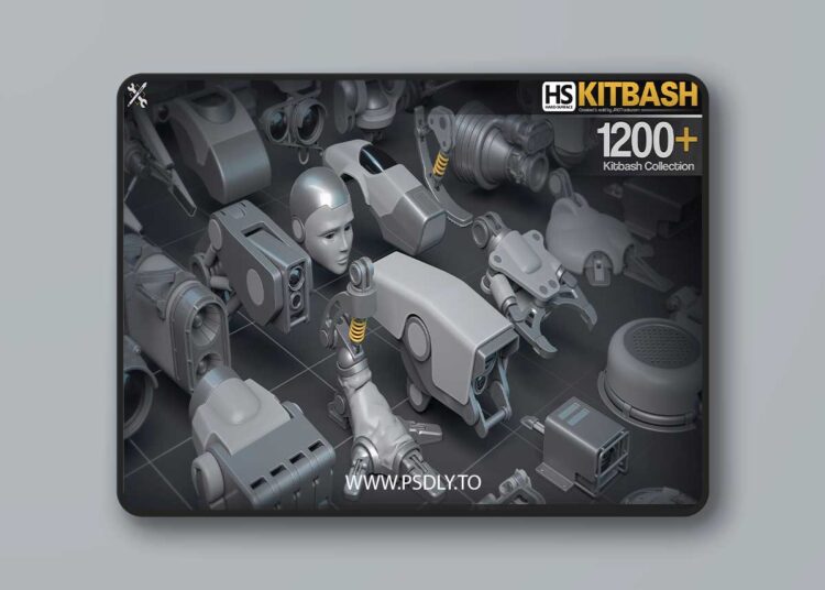 Hard-Surface Kitbash Collection 1 Hard-Surface Kitbash Collection