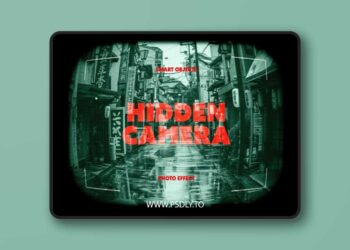 Hidden Camera Photo Effect for Photoshop