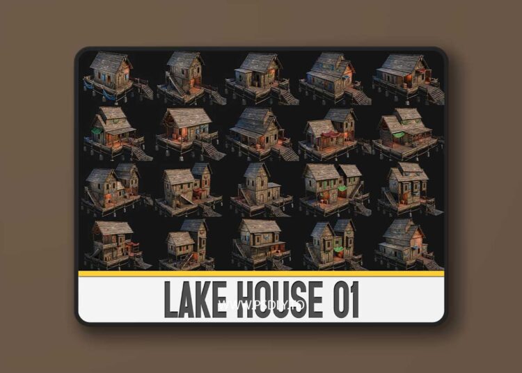LAKE HOUSE 01 with INTERIORS 4K PBR (5.5+) 1 LAKE HOUSE 01 with INTERIORS 4K PBR (5.5+)