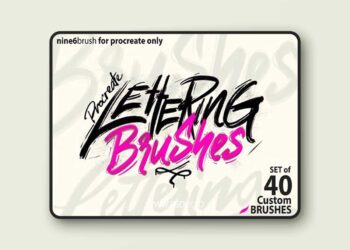 Lettering Brushes Pack for Procreate